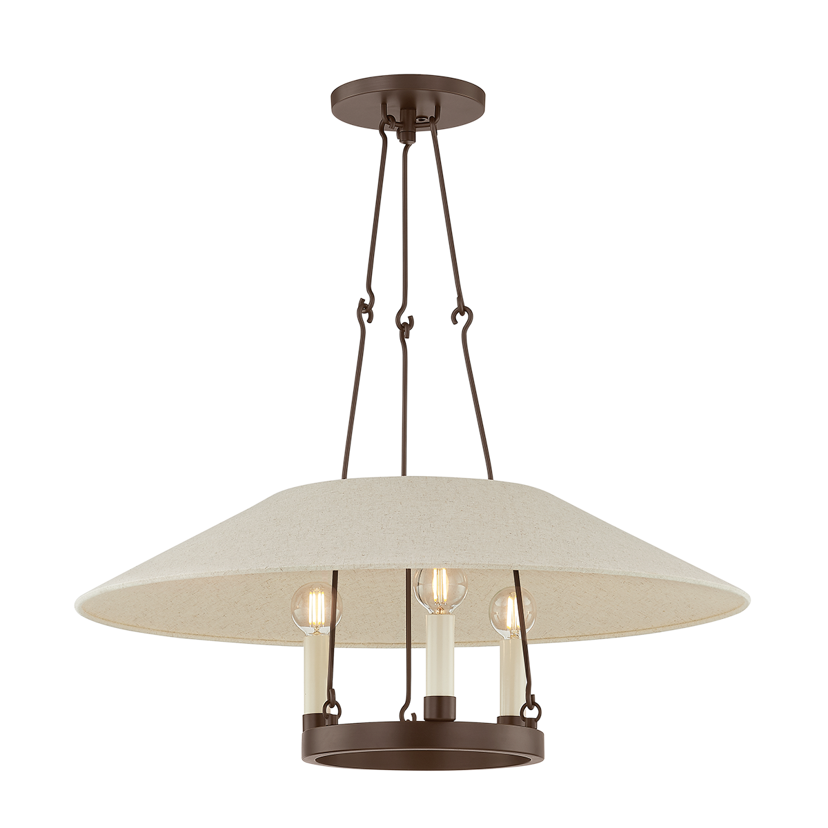 Archive Chandelier - 3-Light - Bronze - Troy Lighting F1625-BRZ