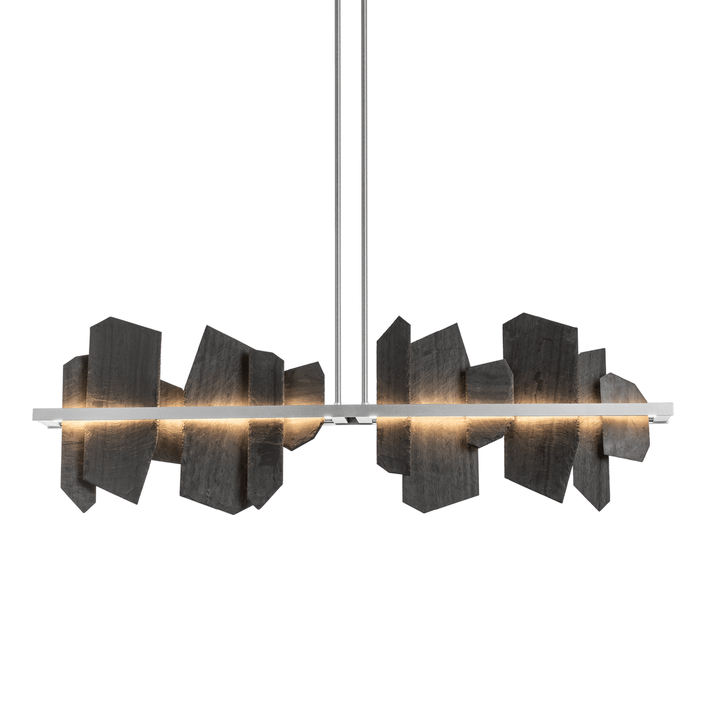 Ardesia Linear LED Pendant - Vintage Platinum by Hubbardton Forge