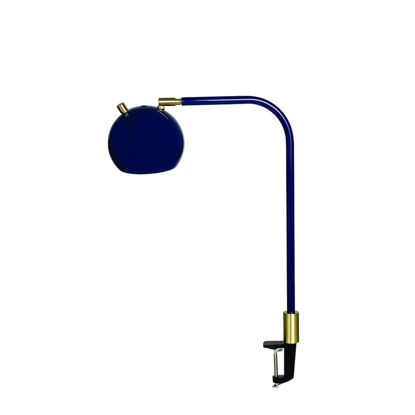 Aria Task Lamp - AR401-NB/SB - Navy Blue/Satin Brass by House of Troy