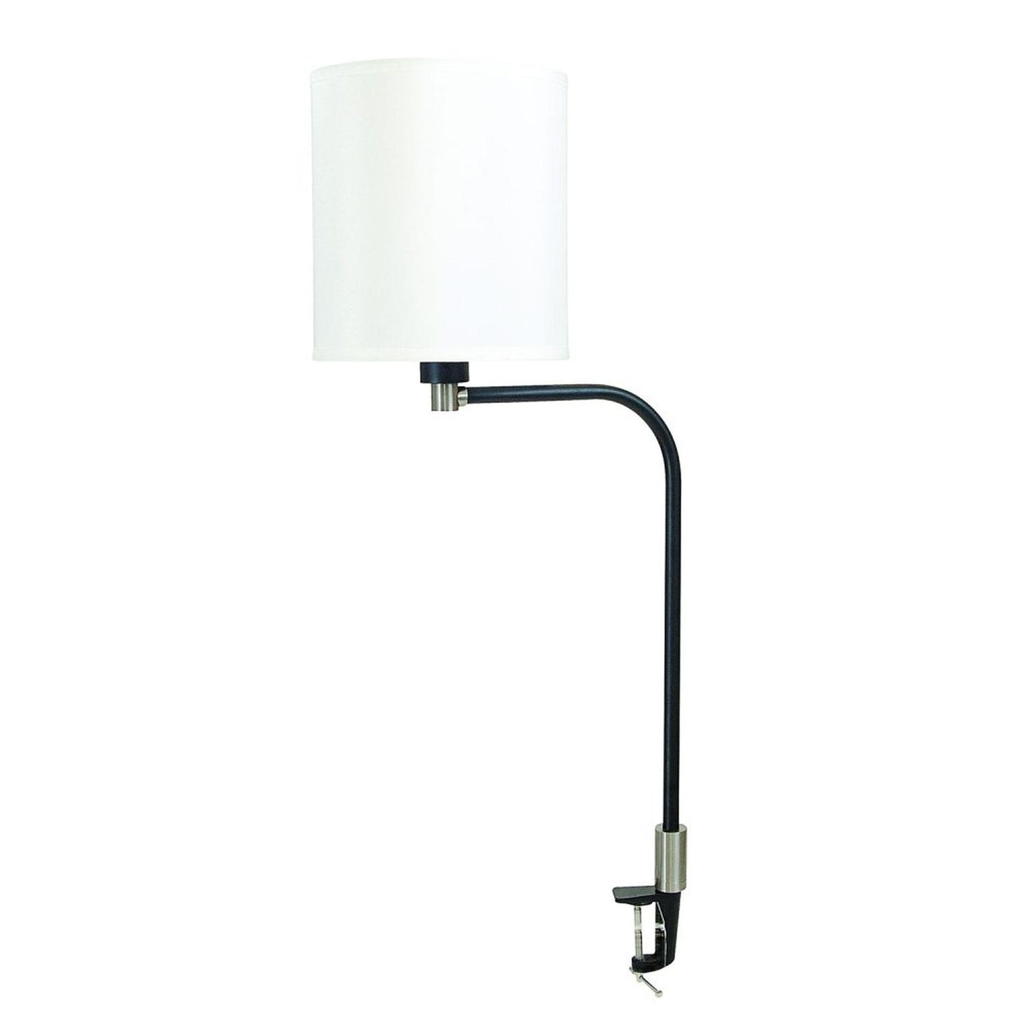Aria Task Lamp - AR402-BLK/SN - Black/Satin Nickel by House of Troy
