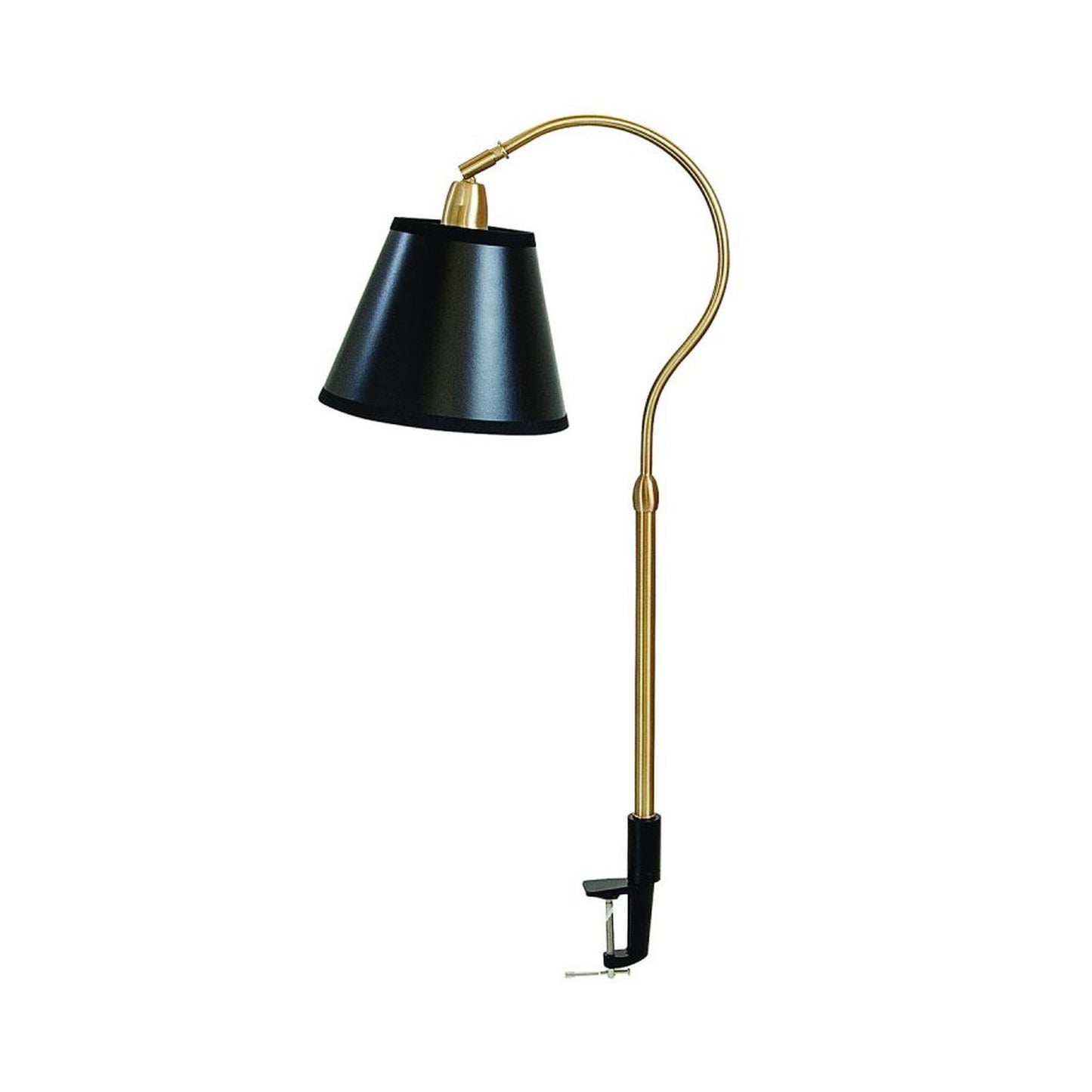 Aria Task Lamp - AR404-WB/BLK - Weathered Brass by House of Troy