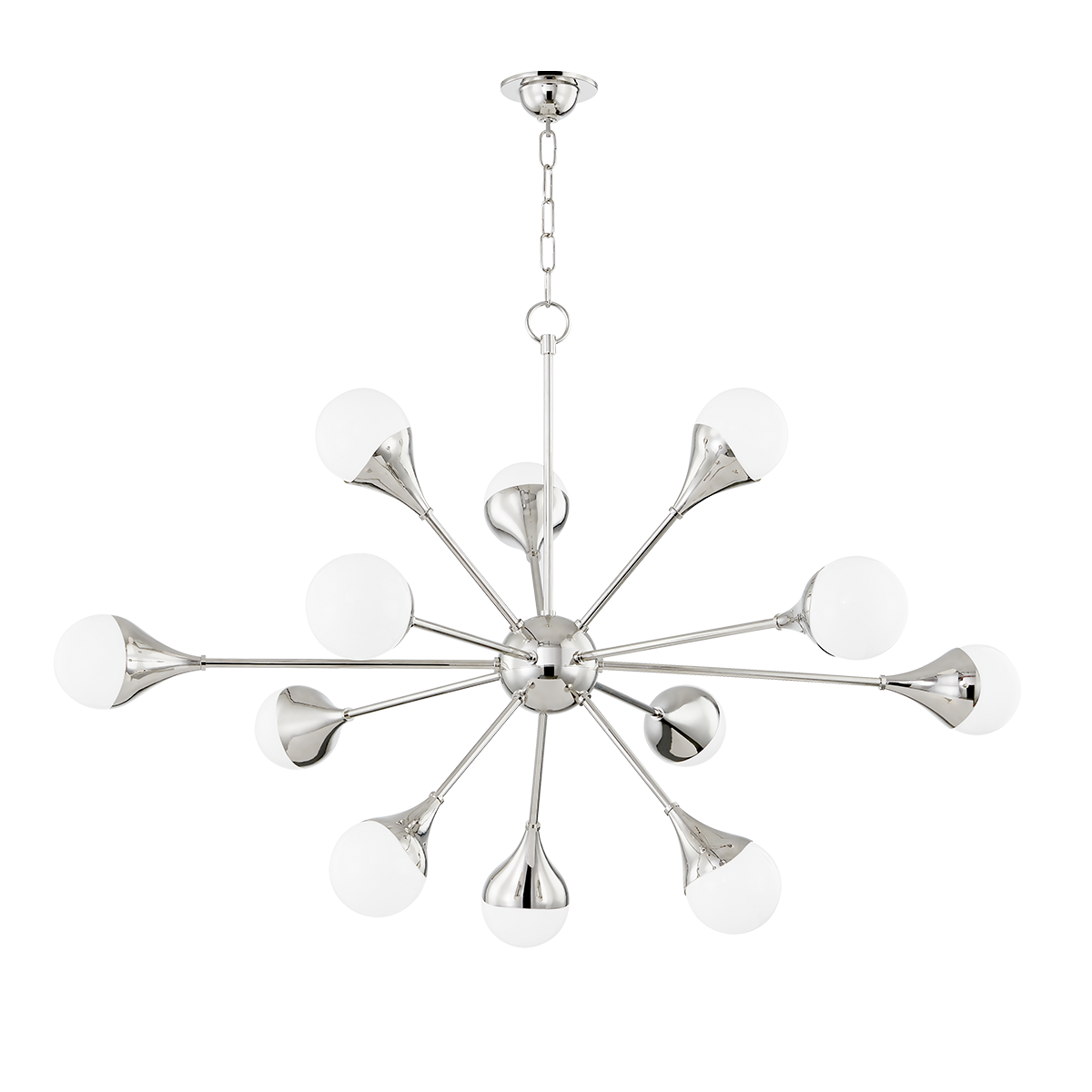 Ariana Chandelier - 12-Light - Polished Nickel - Mitzi H375812-PN