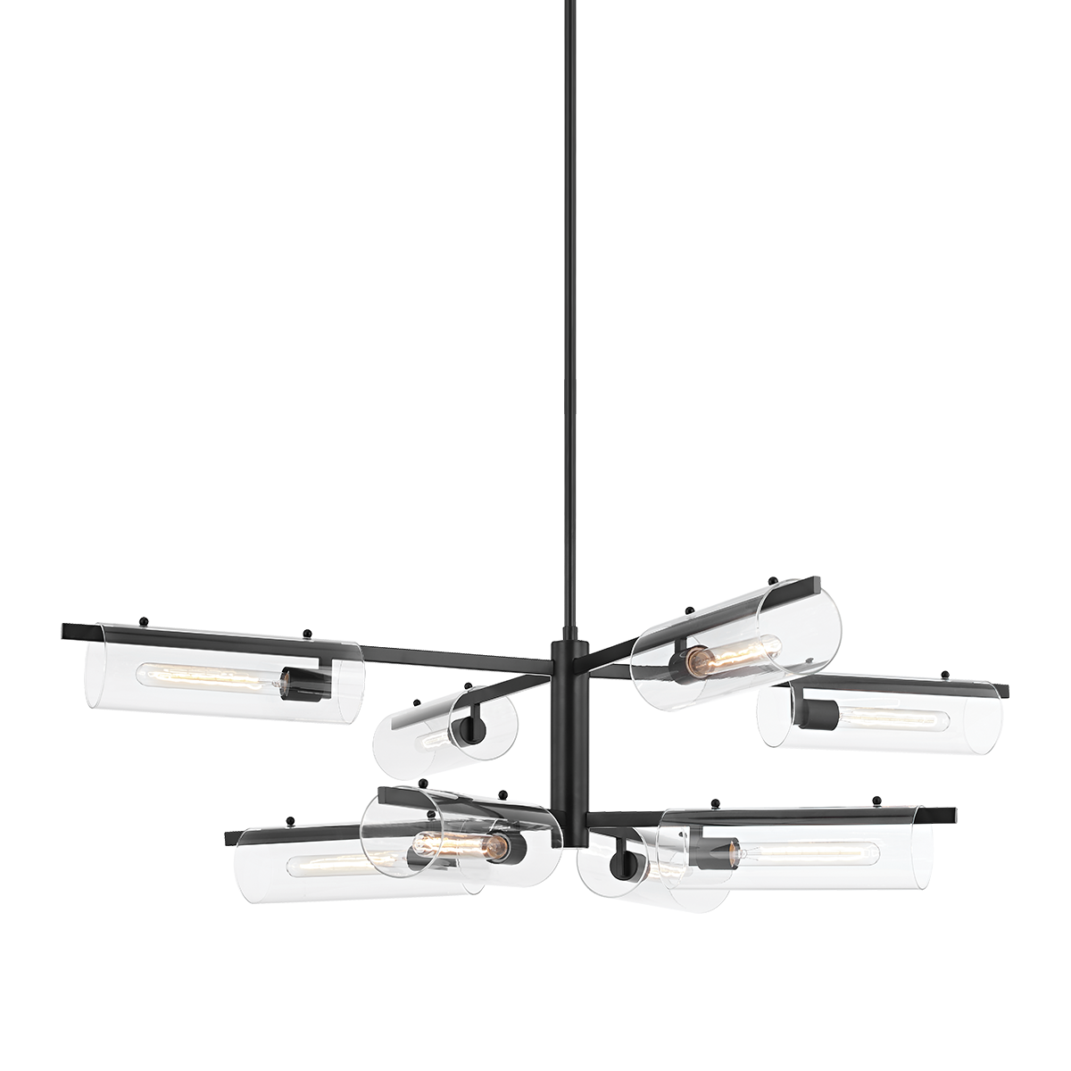 Ariel Chandelier - 8-Light - Soft Black - Mitzi H326808-SBK