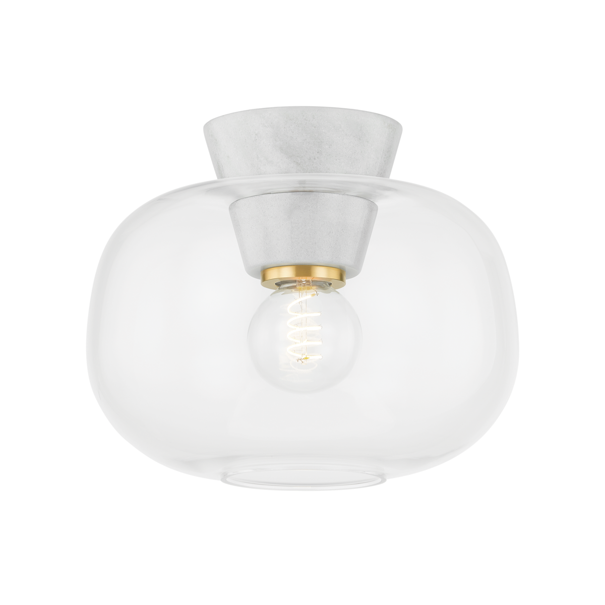 Ariella Flush Mount - 1-Light - Aged Brass - Mitzi H869501-AGB