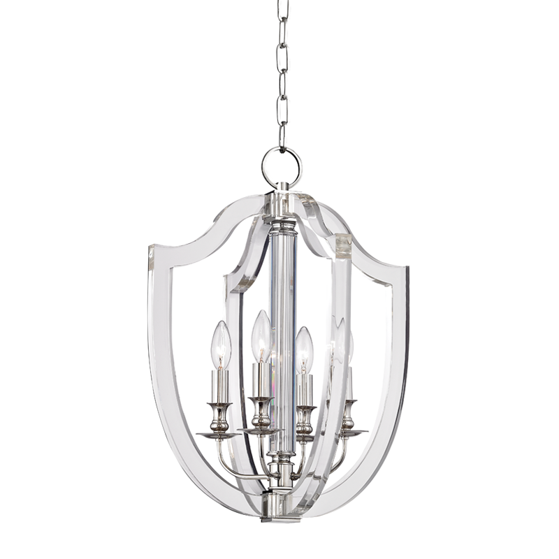 Arietta 4-Light Pendant Light - Polished Nickel by Hudson Valley Lighting