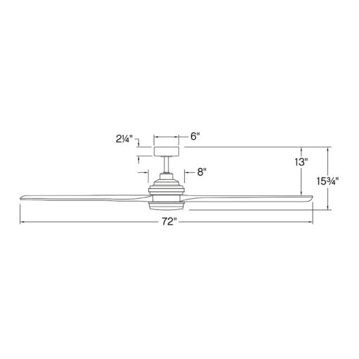 Artiste 72" LED Smart Fan - Matte Black by Hinkley Lighting