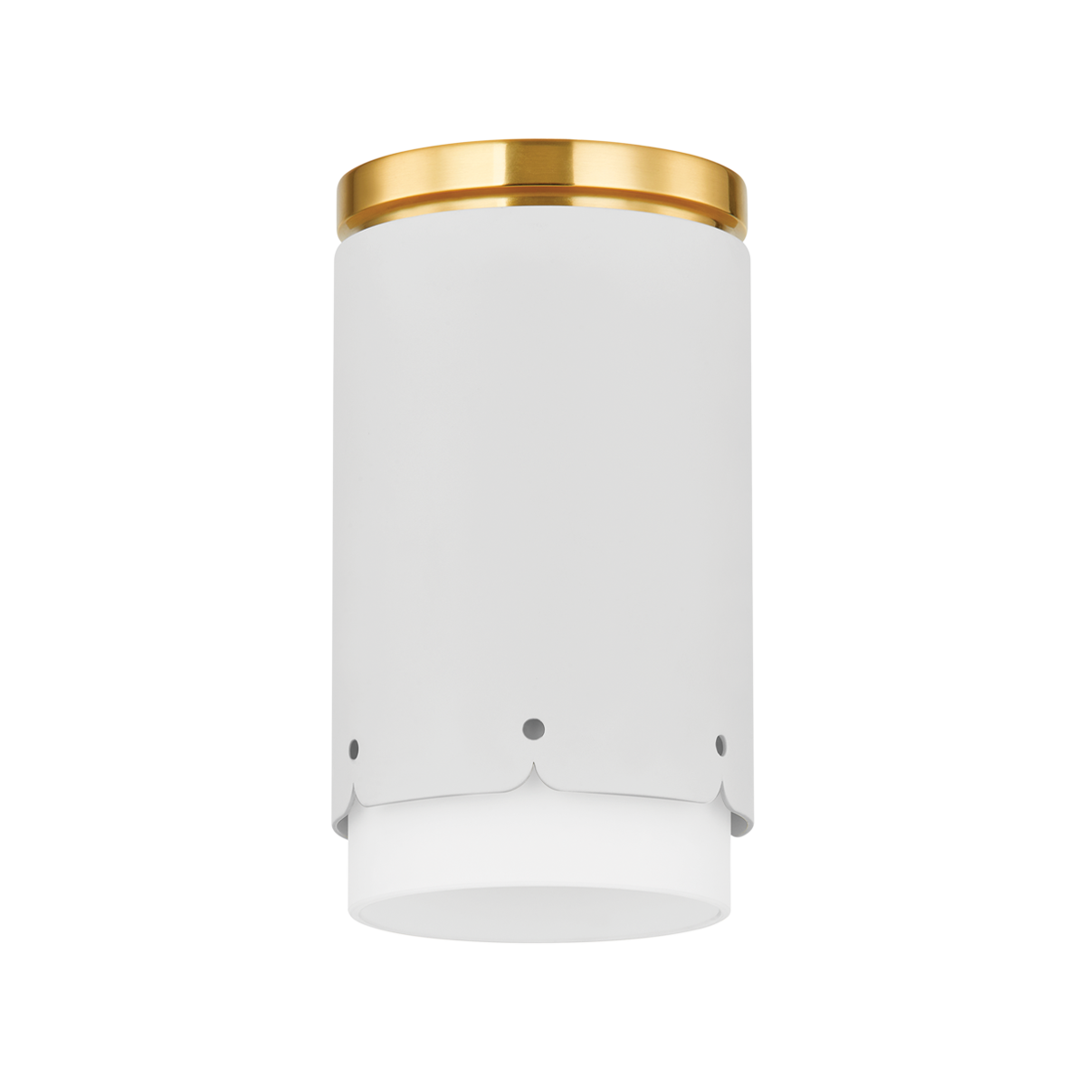 Asa Flush Mount - 1-Light - Aged Brass/Soft White - Mitzi H870501-AGB/SWH