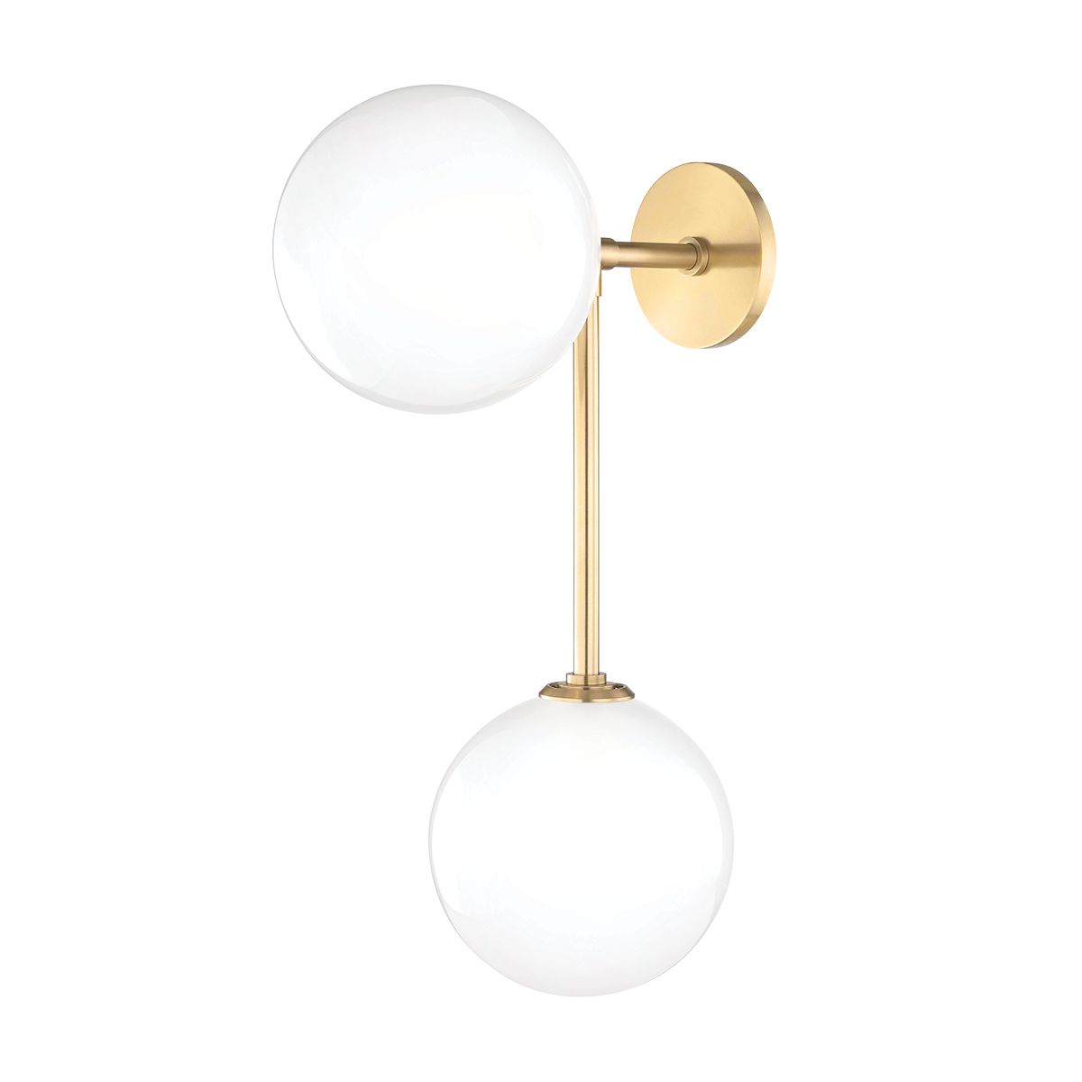 Ashleigh 2-Light Sconce - Aged Brass by Mitzi