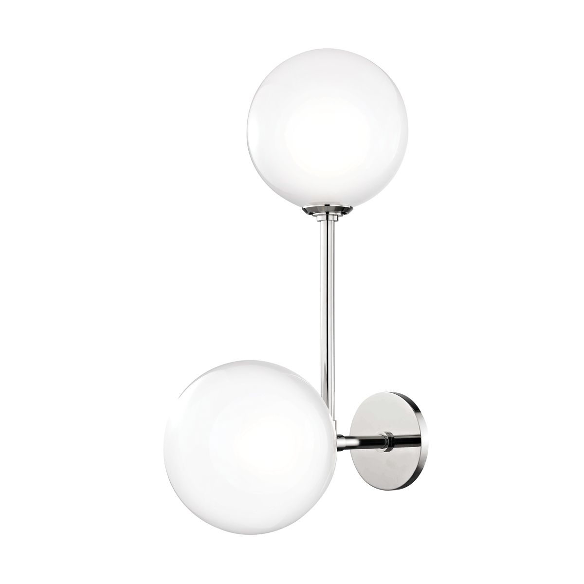 Ashleigh 2-Light Sconce - Polished Nickel by Mitzi