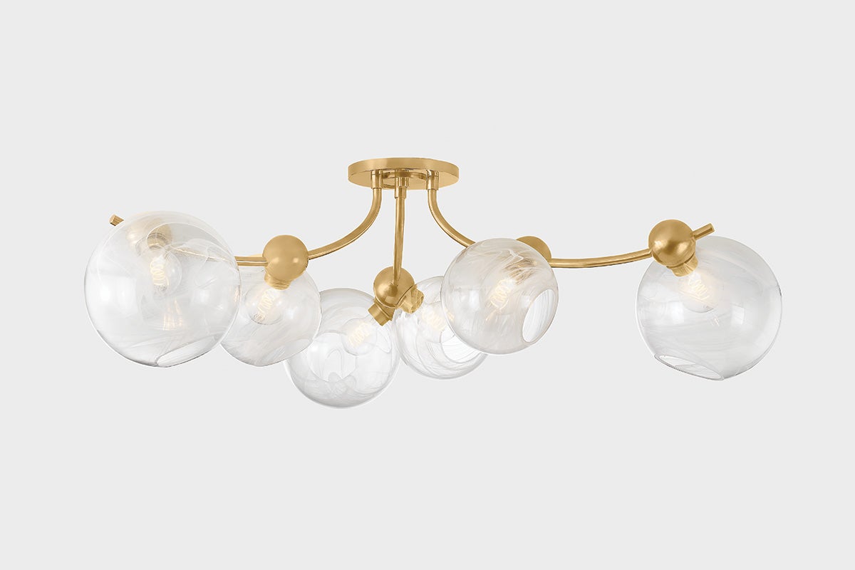 Astraia Semi-Flush Ceiling Light by Corbett Lighting