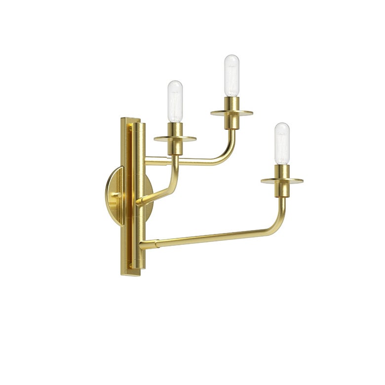Atelier Sconce - Satin Brass by SONNEMAN