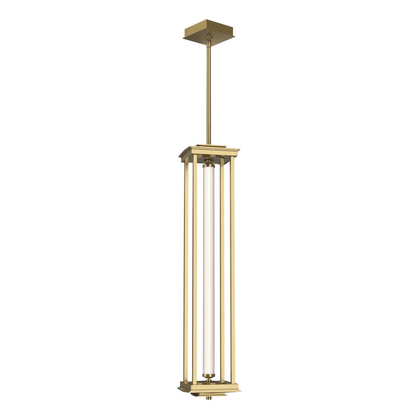 Athena 1-Light Large LED Lantern - Modern Brass by Hubbardton Forge