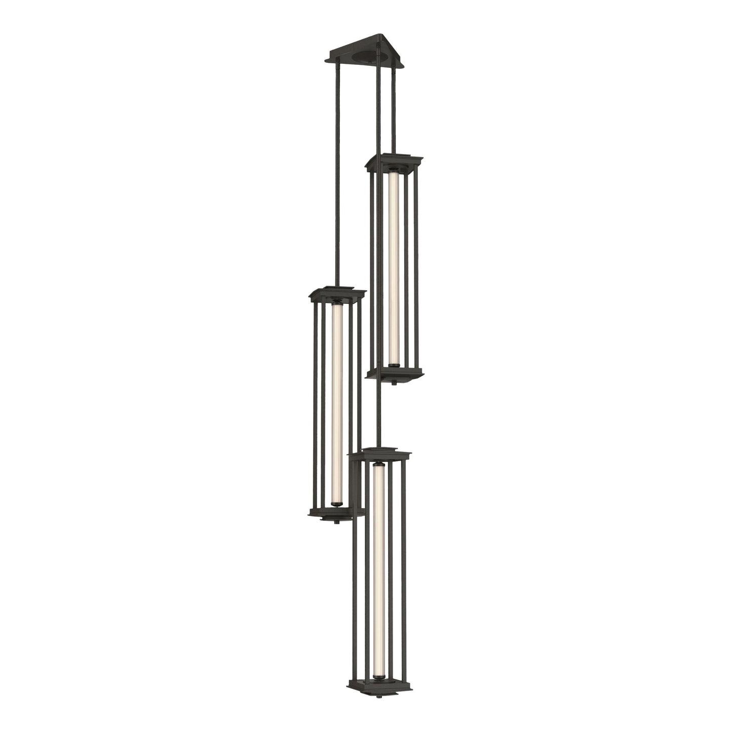 Athena Triple Tall LED Lantern - Dark Smoke by Hubbardton Forge
