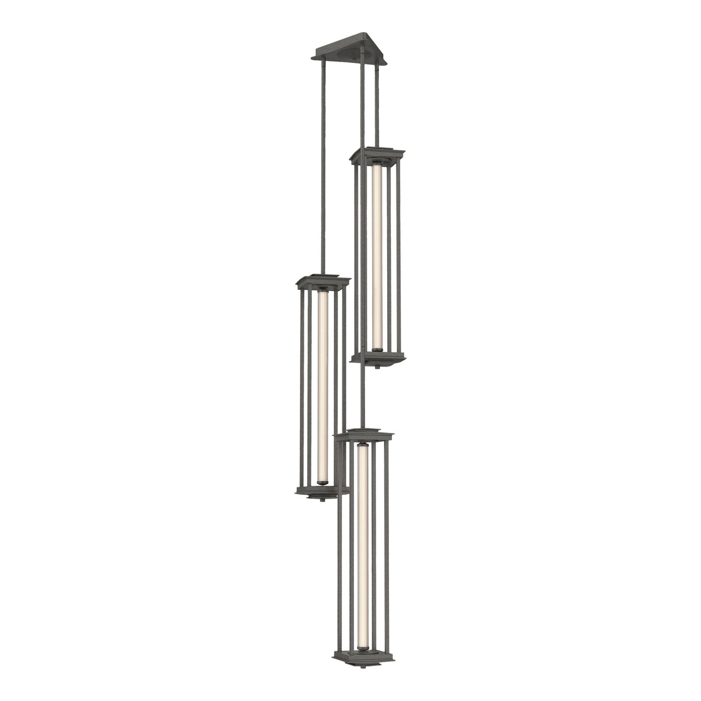 Athena Triple Tall LED Lantern - Natural Iron by Hubbardton Forge