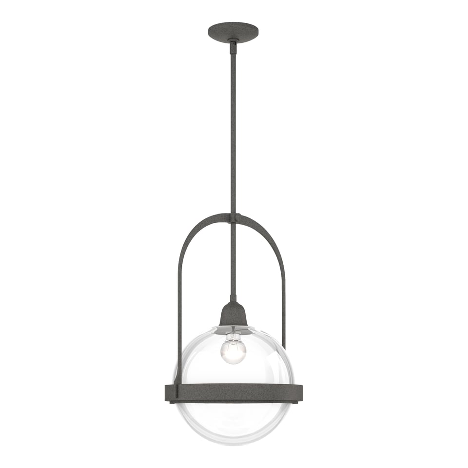 Atlas Pendant - Natural Iron - Clear Glass by Hubbardton Forge