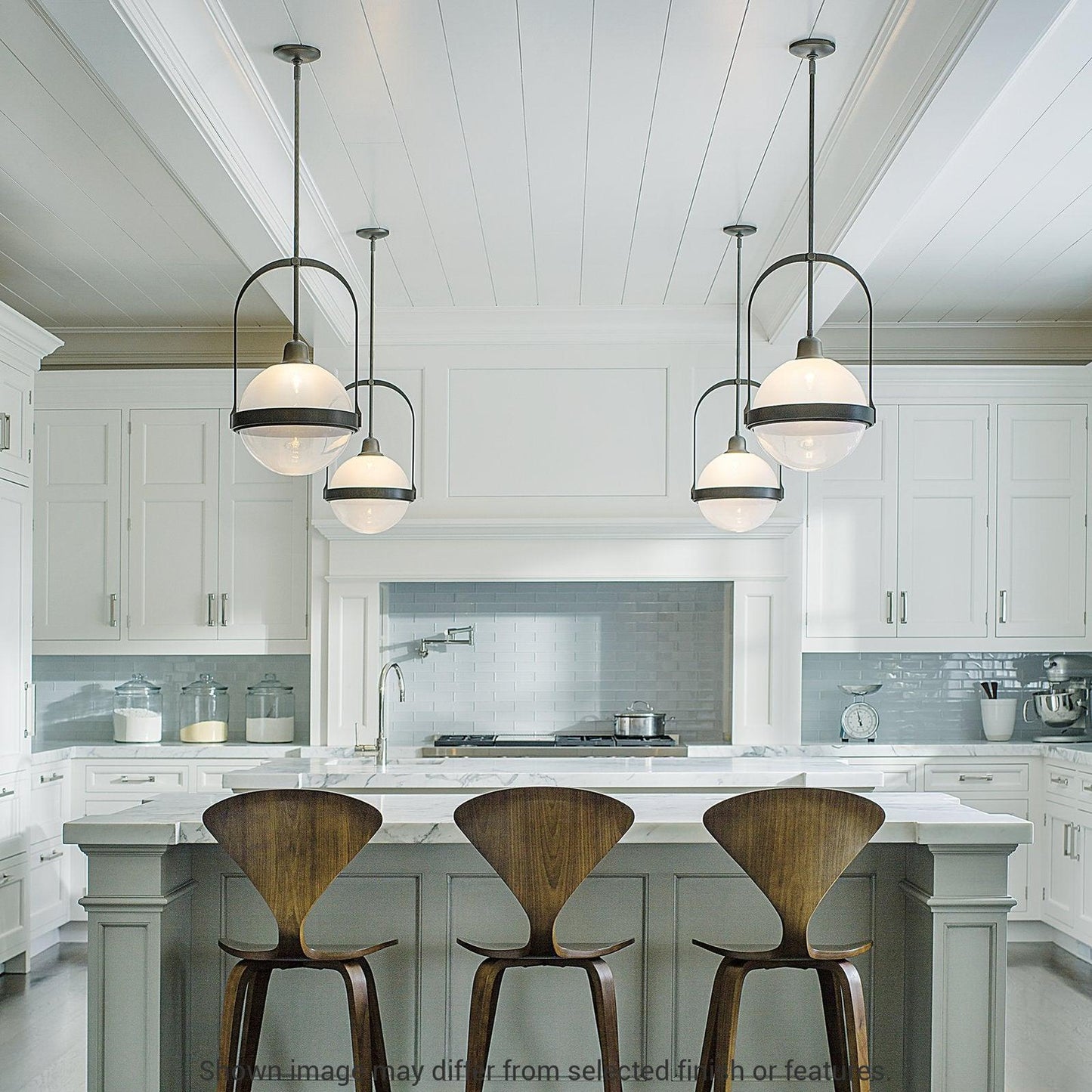 Atlas Pendant - White - Opaline Glass by Hubbardton Forge
