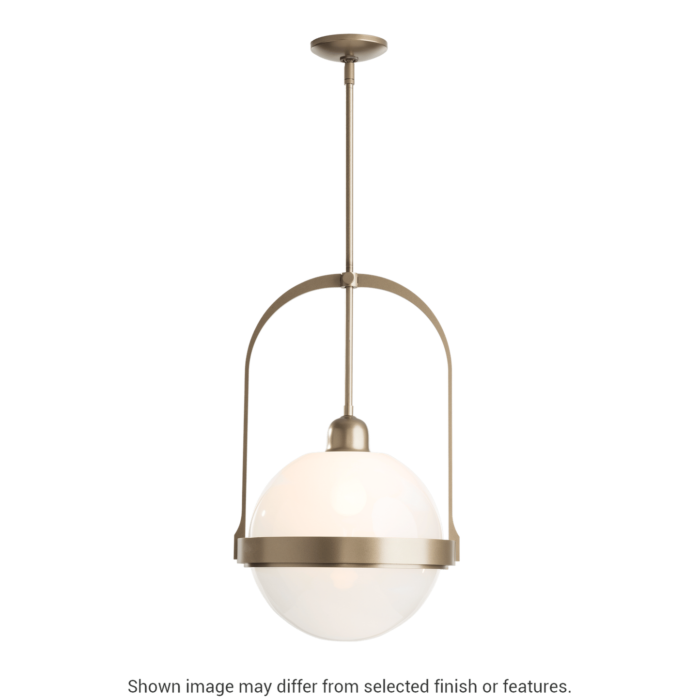 Atlas Pendant - White - Opaline Glass by Hubbardton Forge