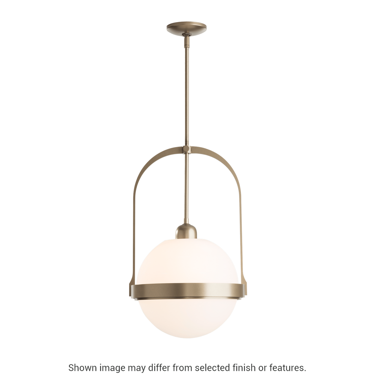 Atlas Pendant - White - Opaline Glass by Hubbardton Forge