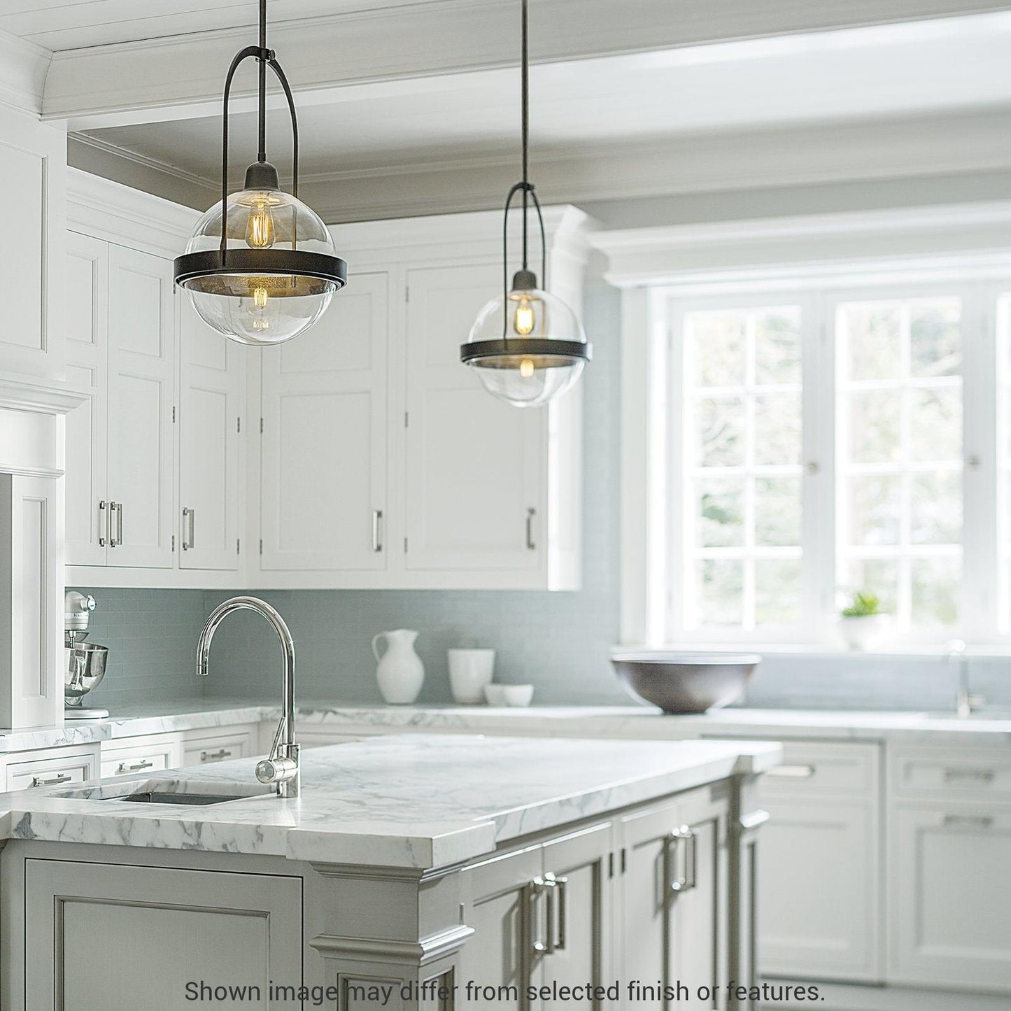 Atlas Pendant - White - Opaline Glass by Hubbardton Forge