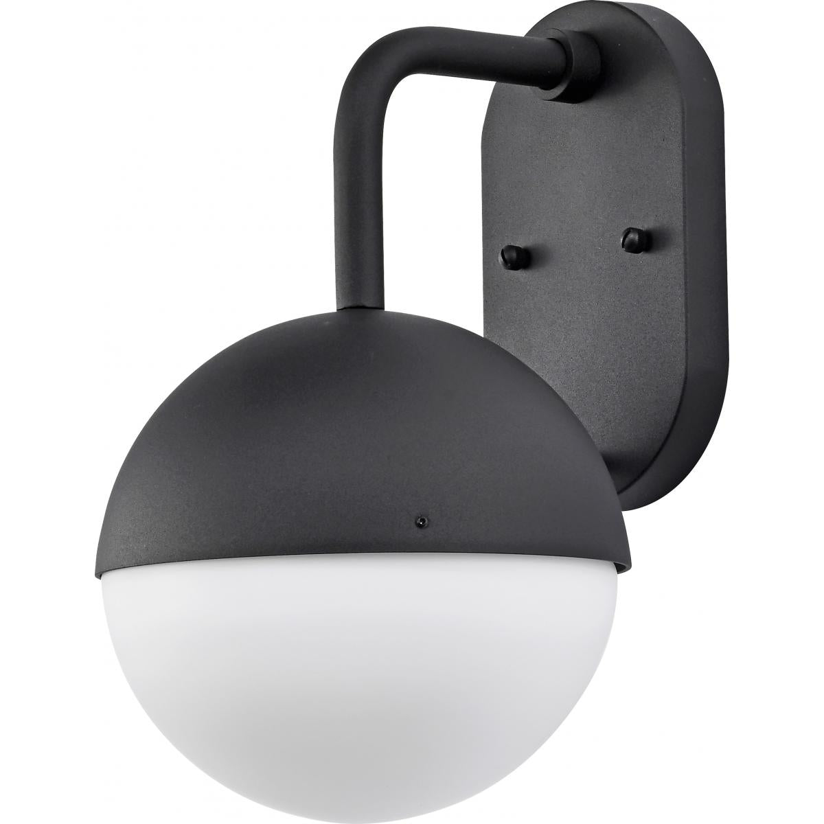 Atmosphere - 6W LED - Medium Wall Lantern - Matte Black with White Opal Glass - Satco 62-1615