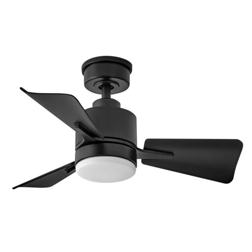 Atom 30" LED Fan - Matte Black by Hinkley Lighting