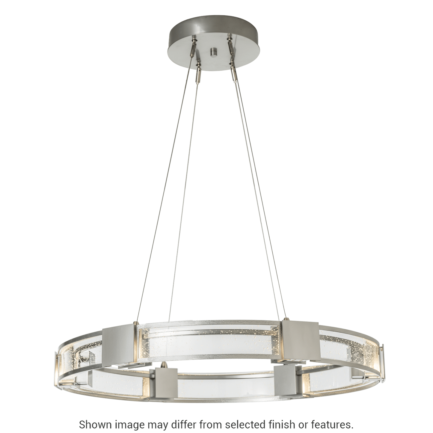 Aura Glass Pendant - White - Frosted Glass by Hubbardton Forge