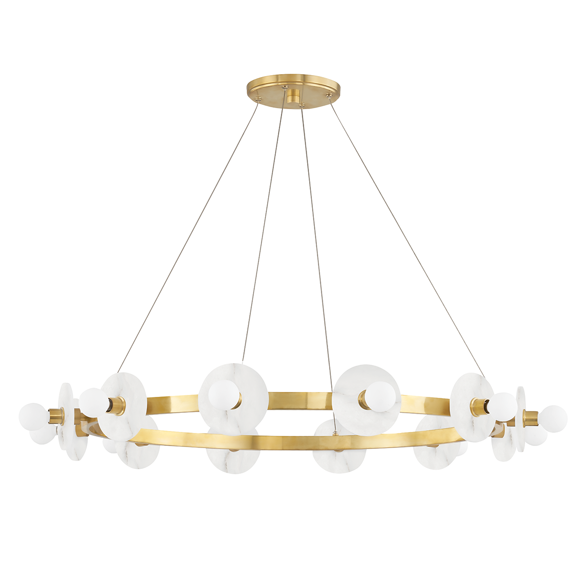 Austen Chandelier - 12-Light - Aged Brass by Hudson Valley Lighting