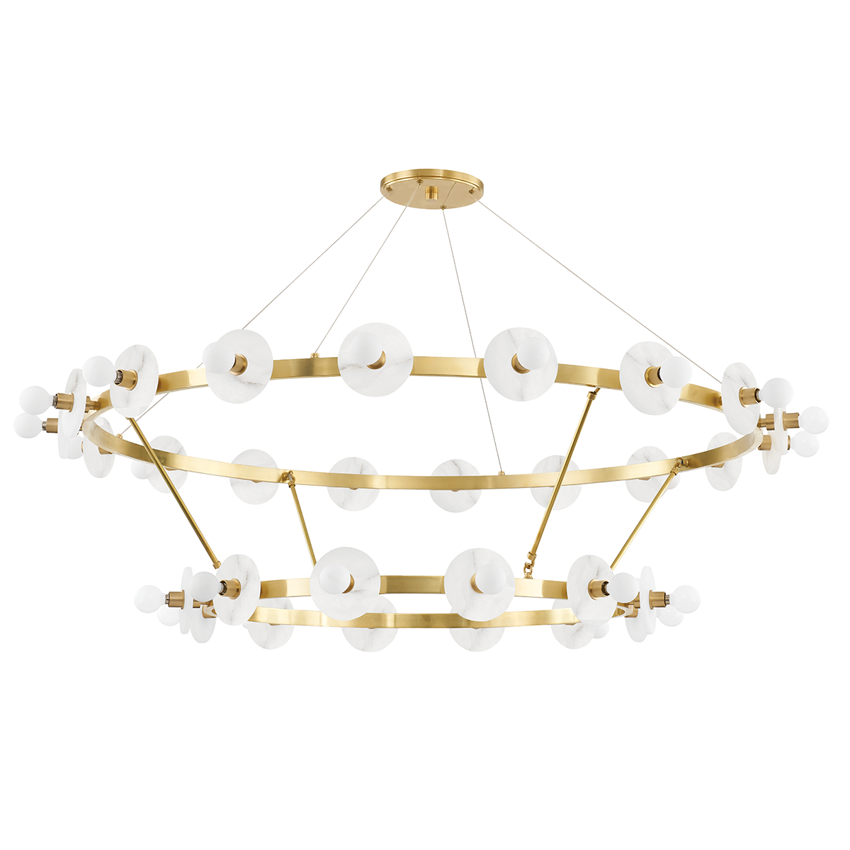 Austen Chandelier - 30-Light - Aged Brass by Hudson Valley Lighting