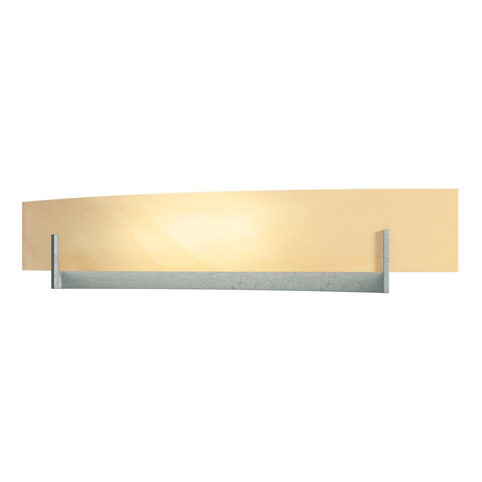 Axis Large Sconce - Vintage Platinum - Amber Swirl Glass by Hubbardton Forge