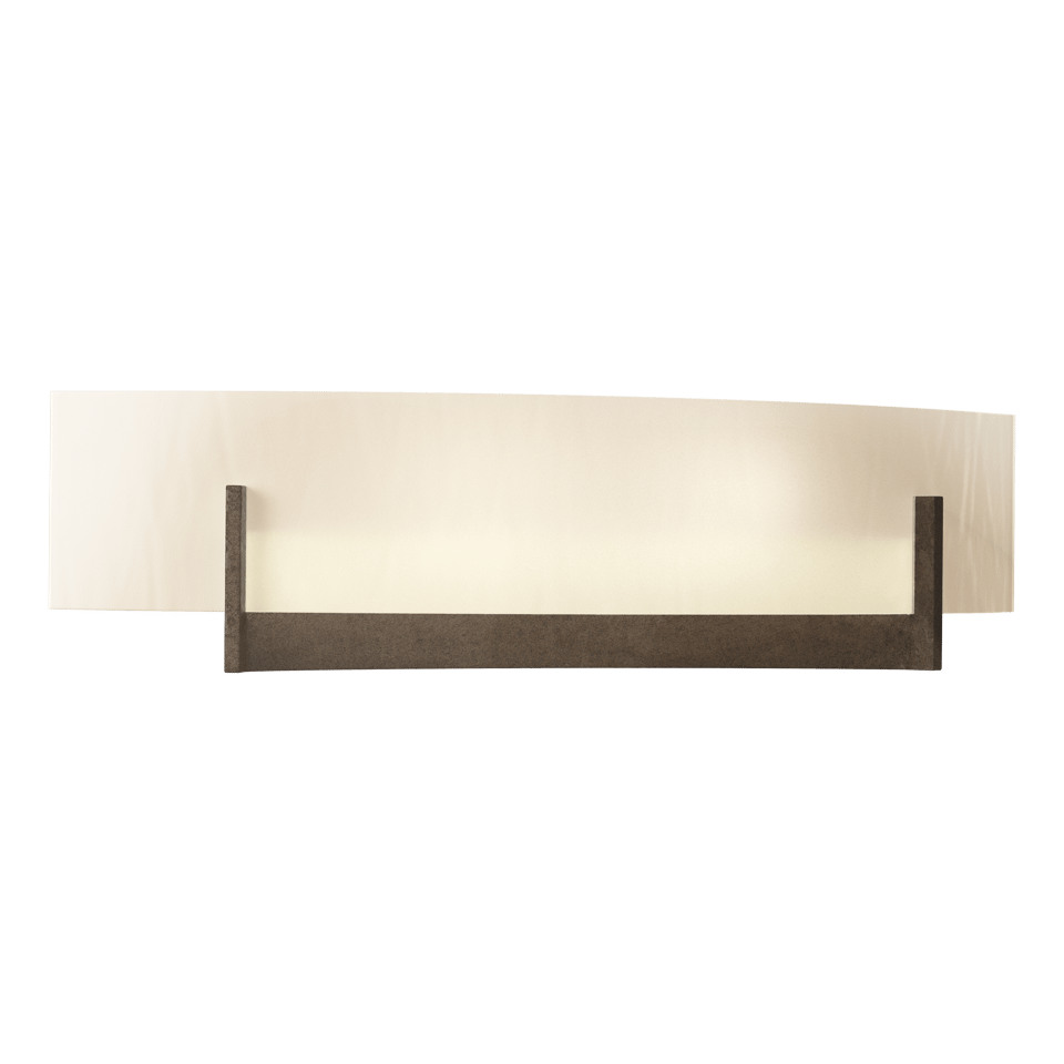 Axis Sconce - Bronze - White Art Glass by Hubbardton Forge