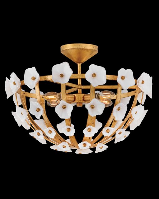 Azalea Medium Semi Flush Mount by Fredrick Ramond