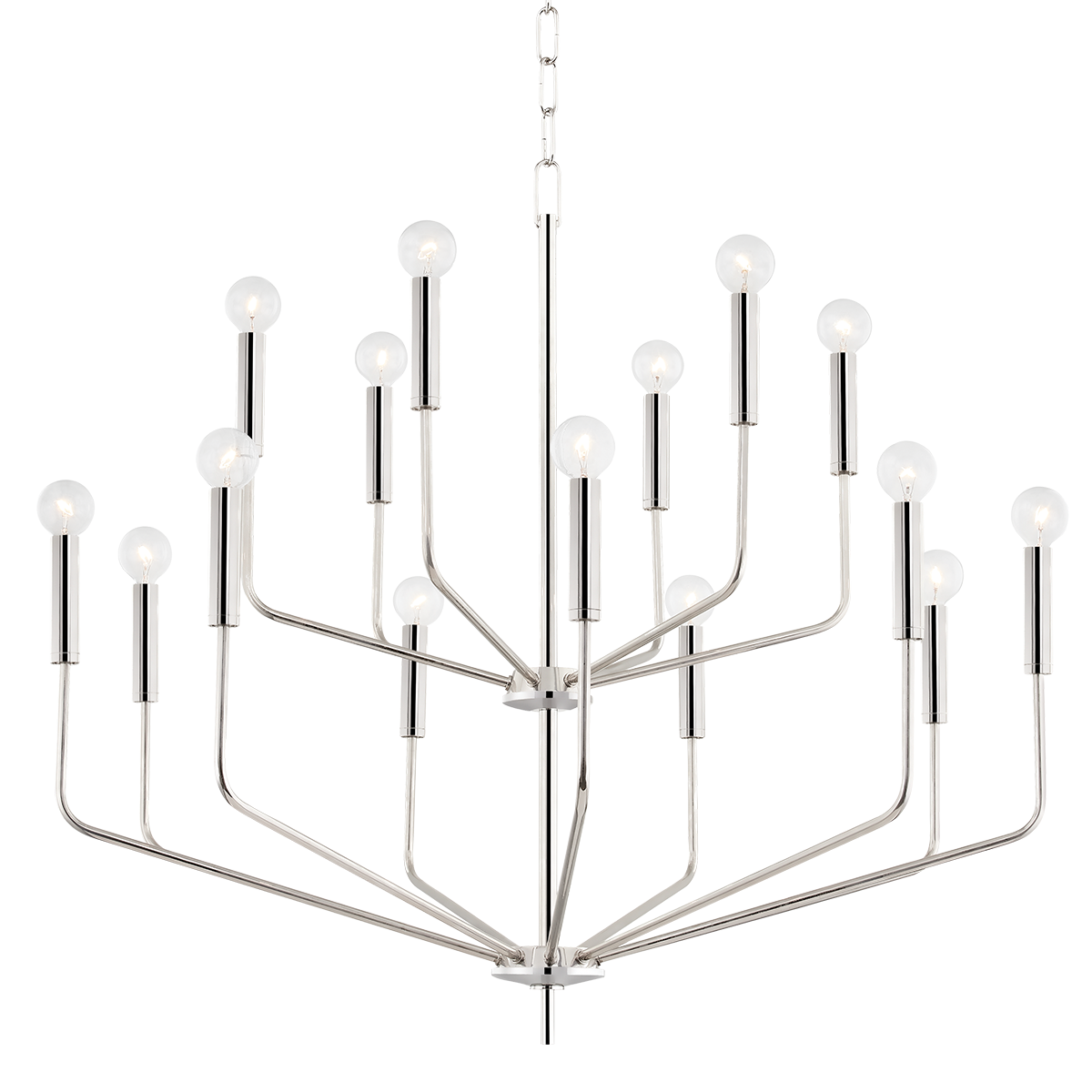 Bailey Chandelier - 15-Light - Polished Nickel - Mitzi H516815-PN