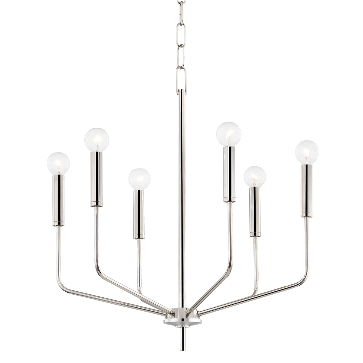Bailey Chandelier - 6-Light - Polished Nickel - Mitzi H516806-PN