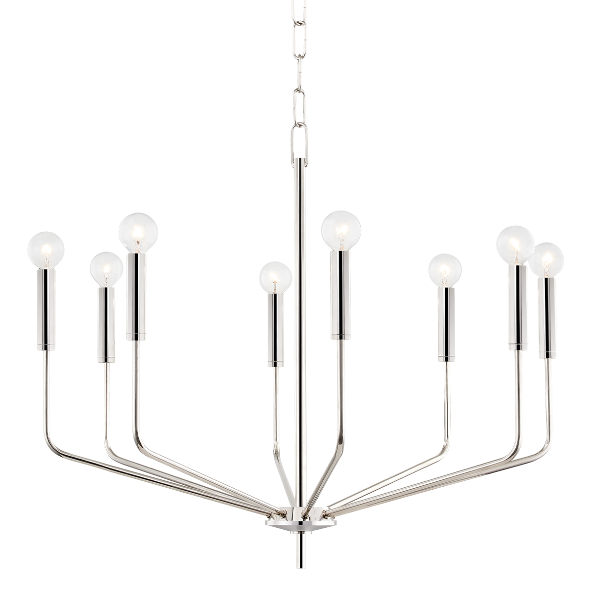 Bailey Chandelier - 8-Light - Polished Nickel - Mitzi H516808-PN