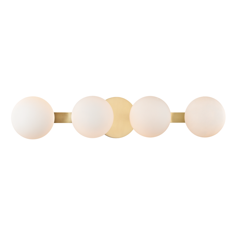 Baird Vanity Light - 4-Light - Aged Brass by Hudson Valley Lighting