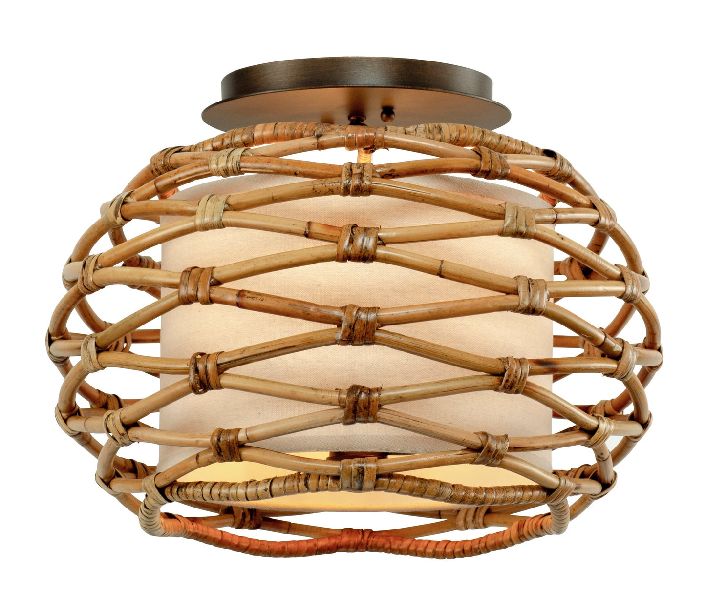 Balboa Semi Flush - 3-Light - Textured Bronze - Troy Lighting C6740-TBZ