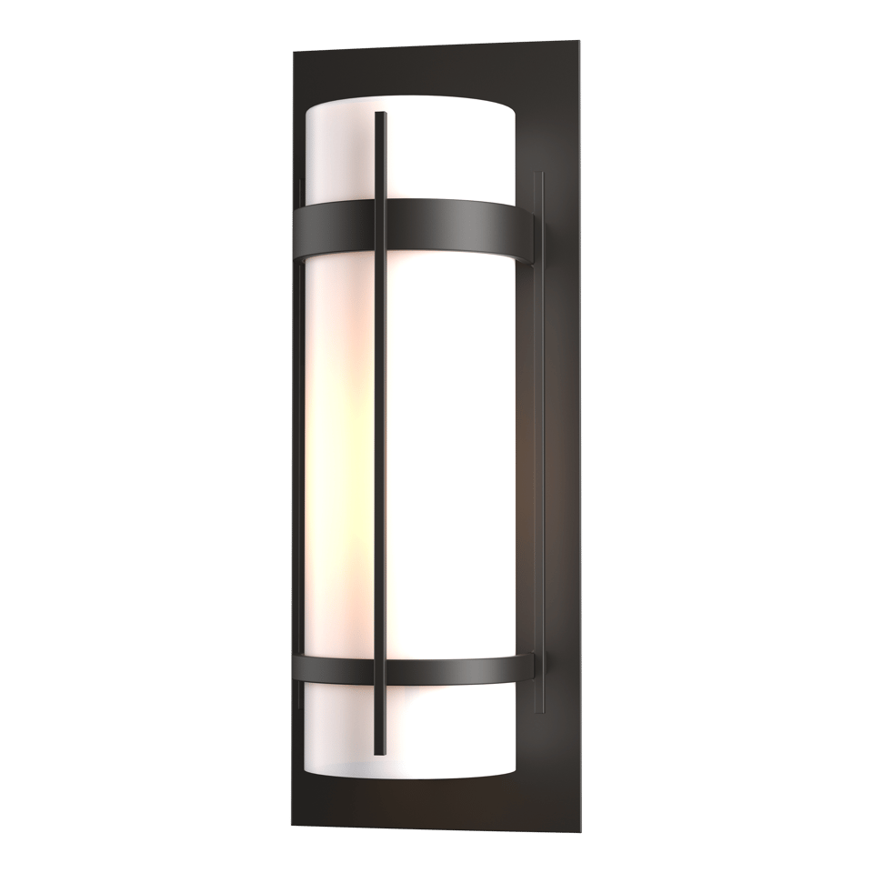 Banded Large Outdoor Sconce - Oil Rubbed Bronze by Hubbardton Forge
