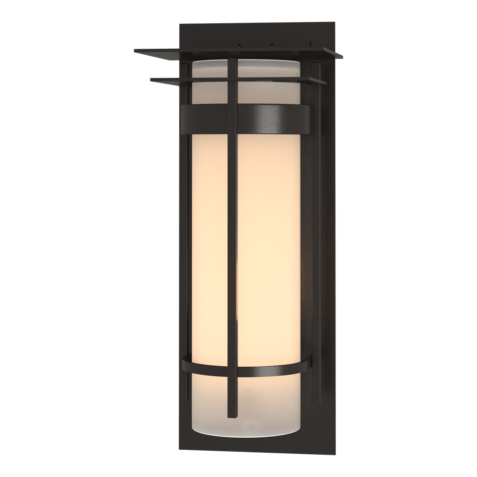 Banded with Top Plate Extra Large Outdoor Sconce - Oil Rubbed Bronze by Hubbardton Forge