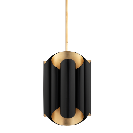 Banks Pendant - Gold Leaf/Black by Hudson Valley Lighting