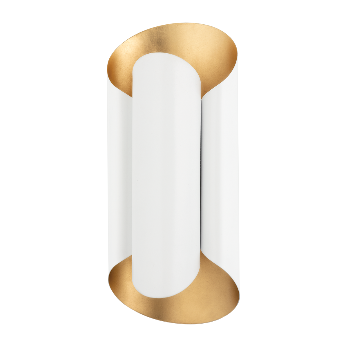 Banks Wall Sconce - Gold Leaf/White by Hudson Valley Lighting