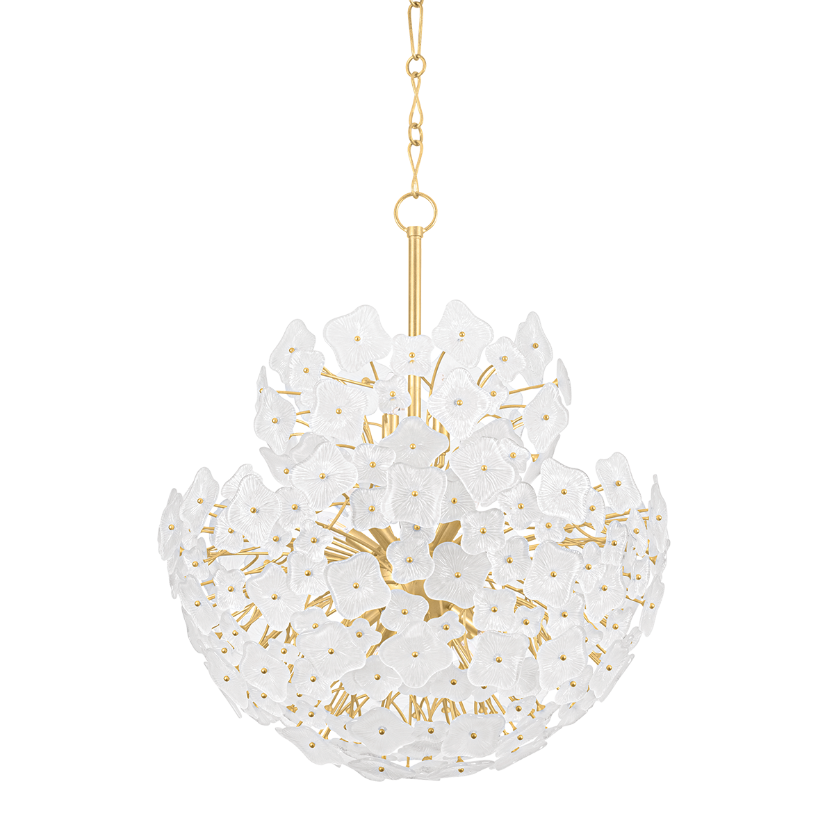 Barrytown Chandelier - 13-Light - Vintage Gold Leaf by Hudson Valley Lighting