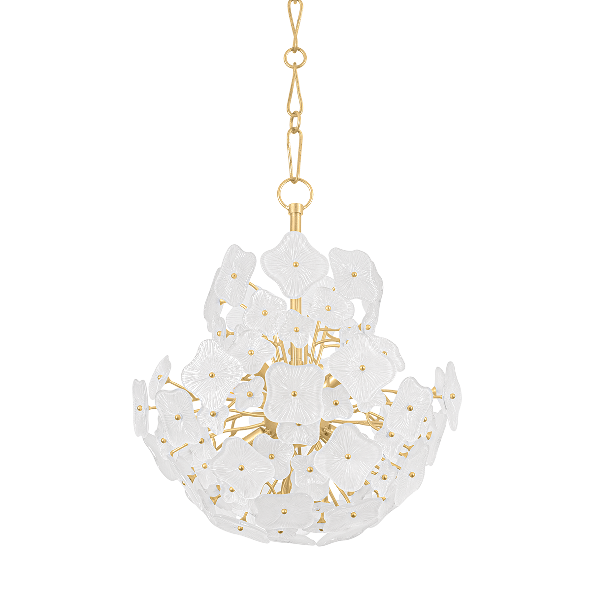 Barrytown Chandelier - 7-Light - Vintage Gold Leaf by Hudson Valley Lighting