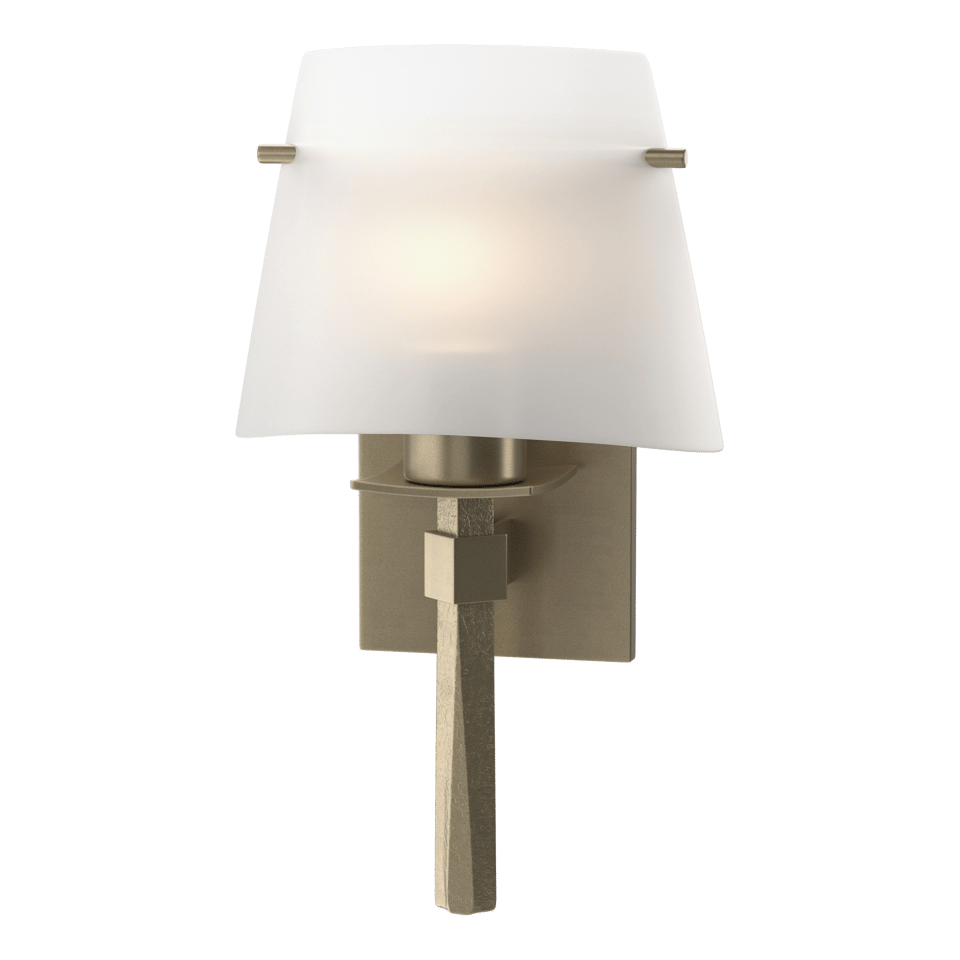 Beacon Hall Half Cone Glass Sconce - Soft Gold - Opal Glass by Hubbardton Forge