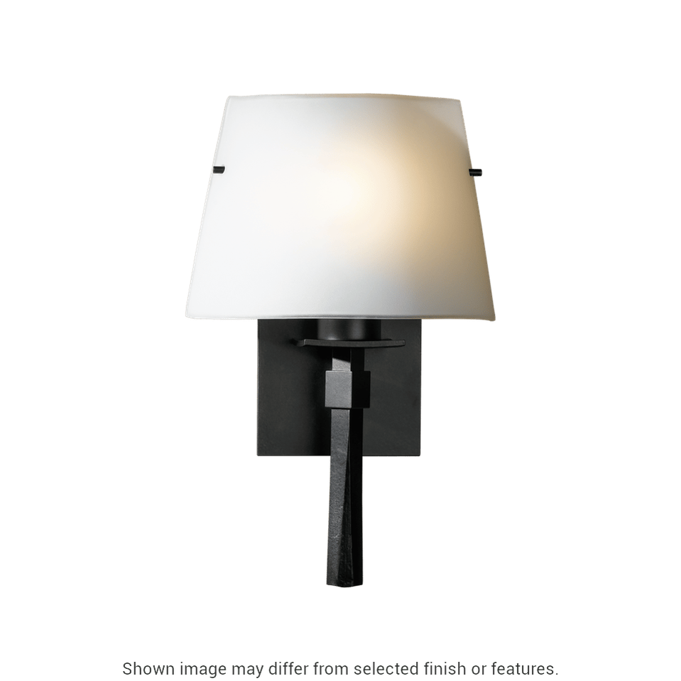Beacon Hall Half Cone Glass Sconce - White - Opal Glass by Hubbardton Forge