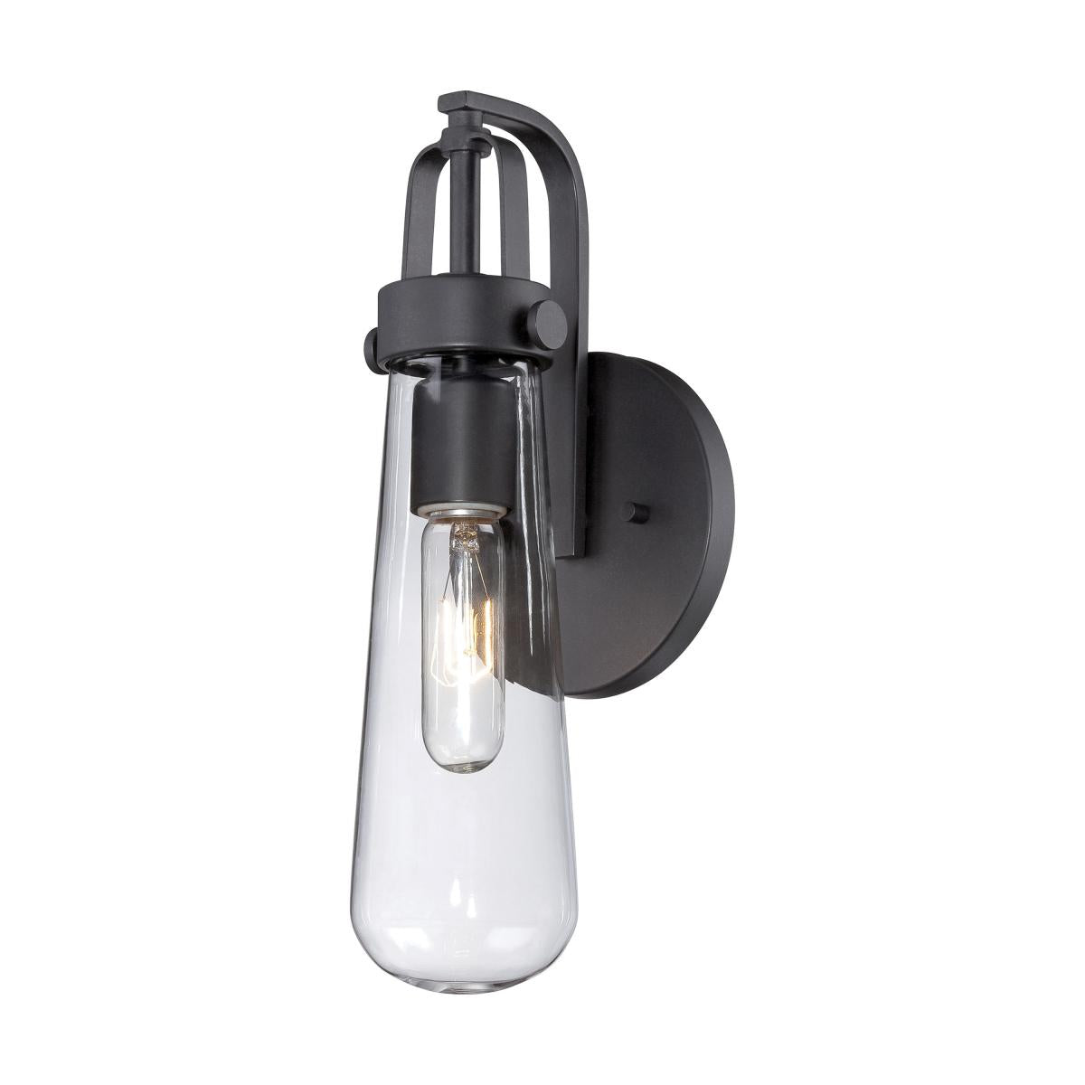 Beaker - 1 Light Wall Sconce with Clear Glass - Aged Bronze Finish - Lamp Included - Satco 60-5361