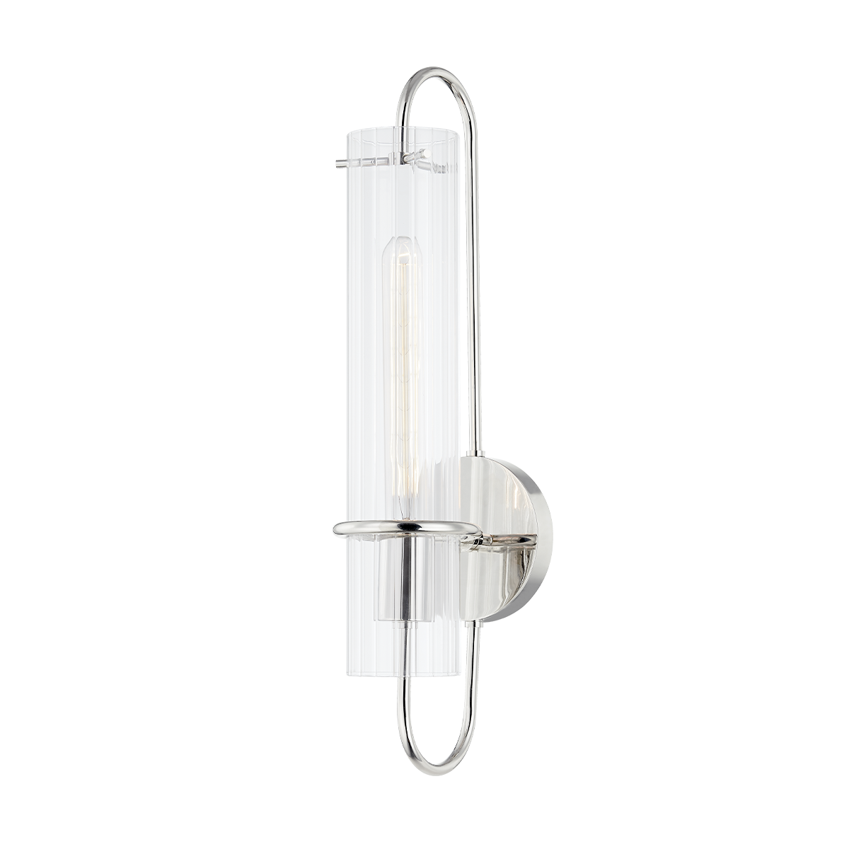 Beck Wall Sconce - 1-Light - Polished Nickel - Mitzi H640101-PN