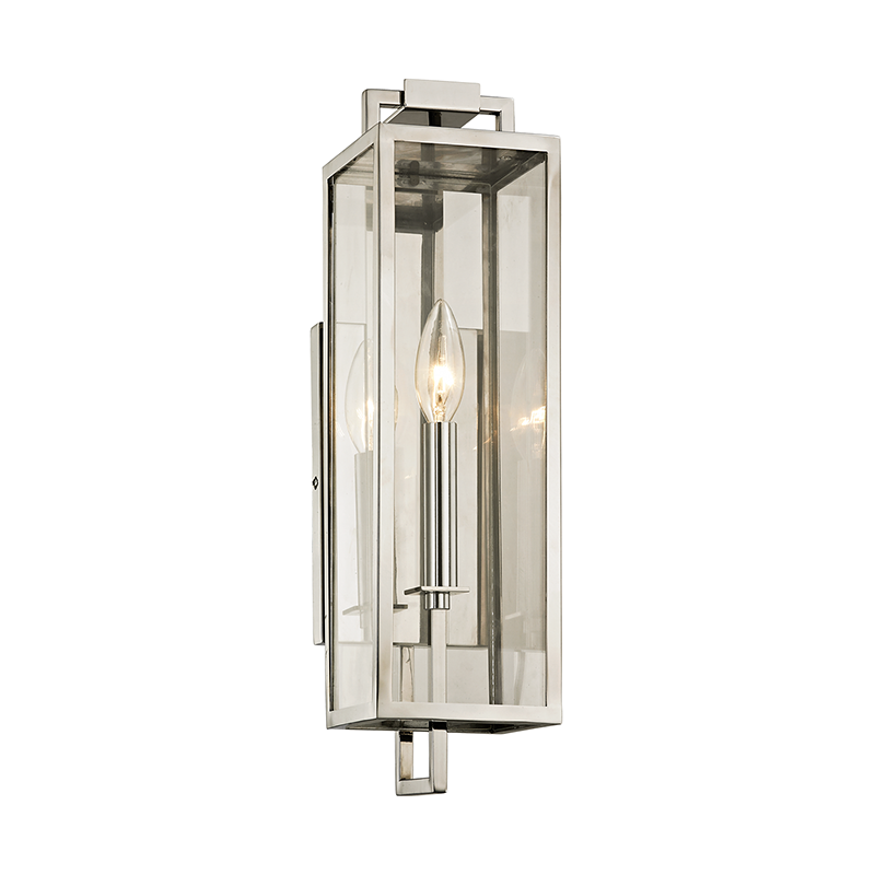 Beckham Wall Sconce - 1-Light - Stainless Steel - Troy Lighting B6531-SS