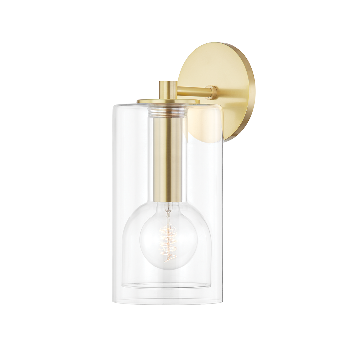 Belinda Wall Sconce - 1-Light - Aged Brass - Mitzi H415101A-AGB