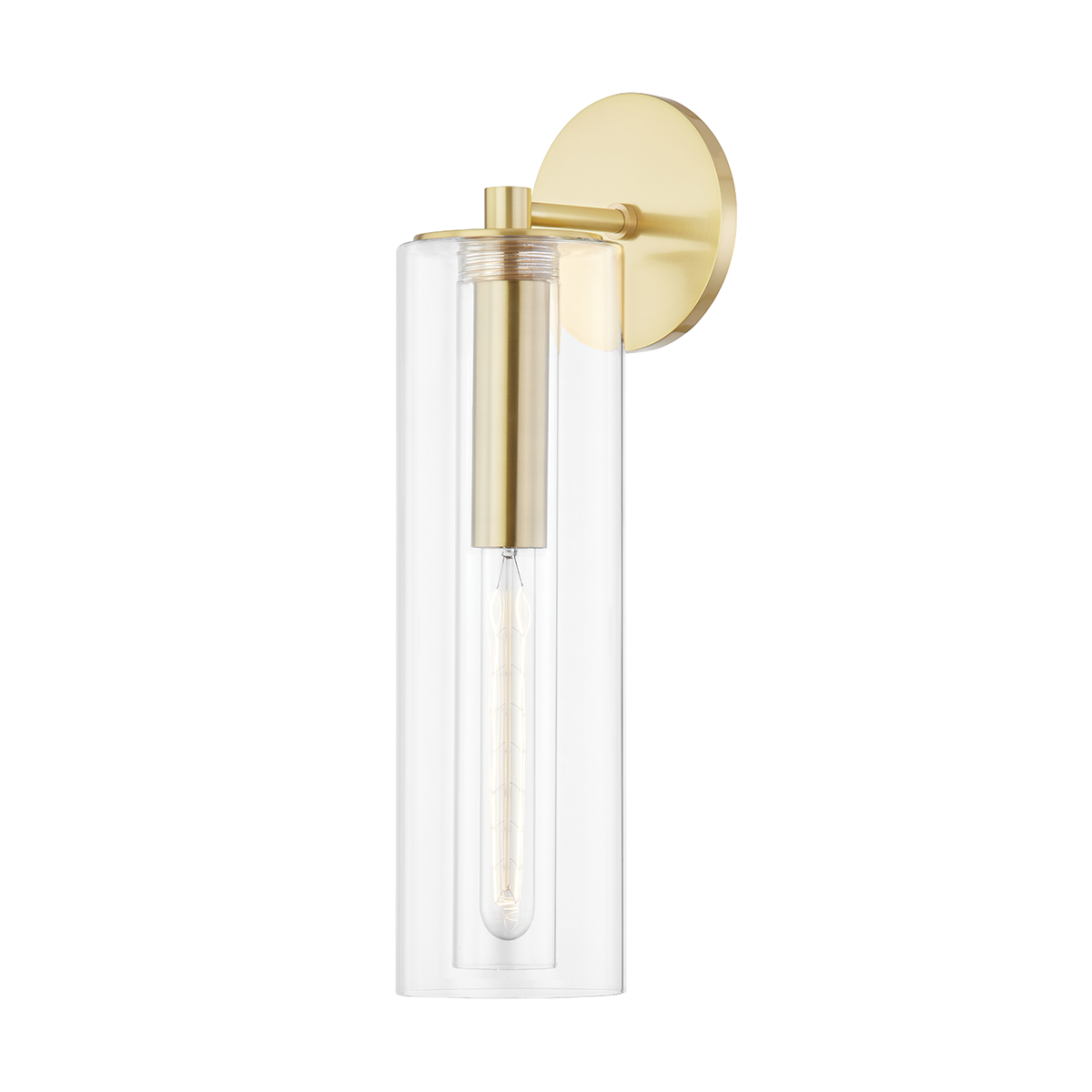 Belinda Wall Sconce - 1-Light - Aged Brass - Mitzi H415101B-AGB