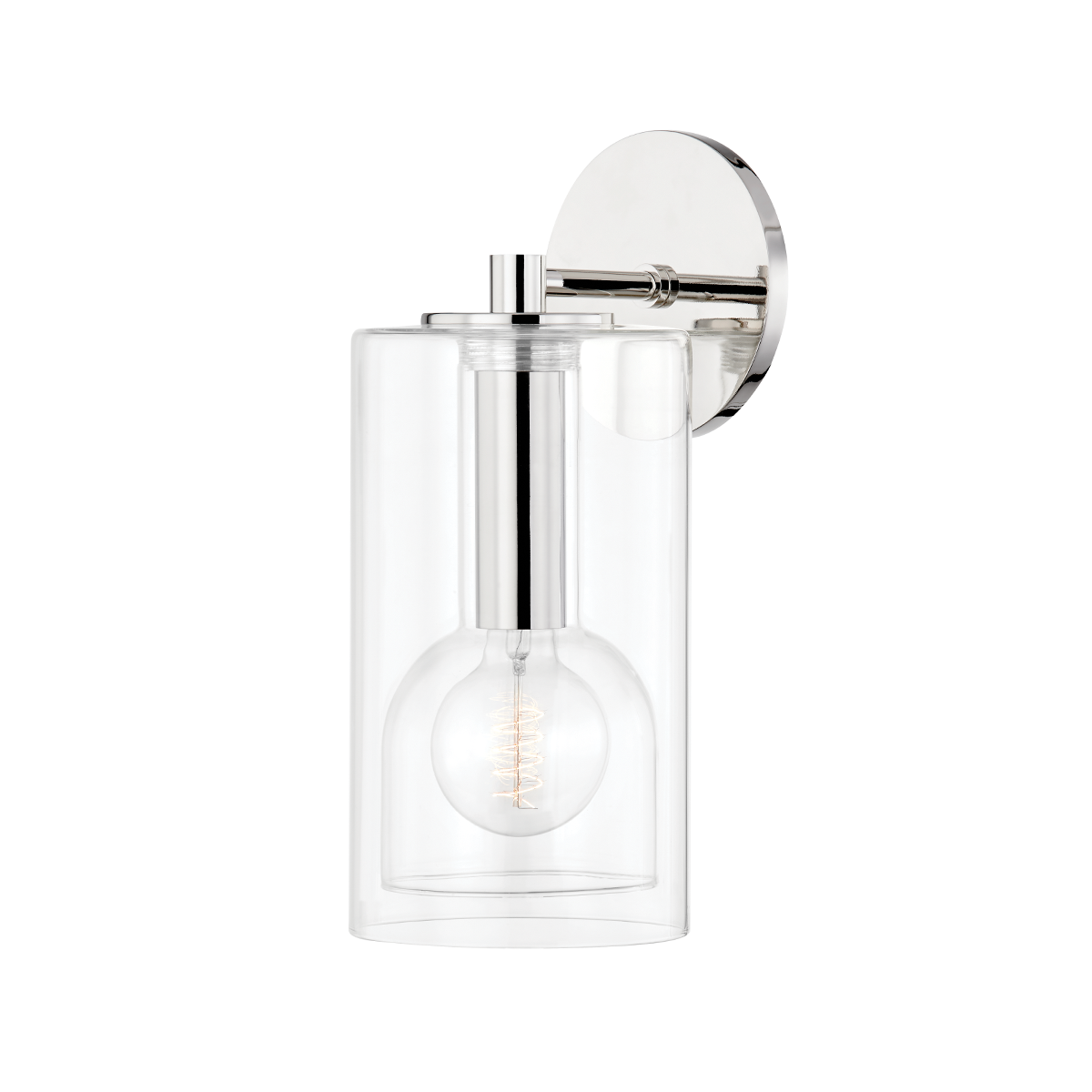 Belinda Wall Sconce - 1-Light - Polished Nickel - Mitzi H415101A-PN